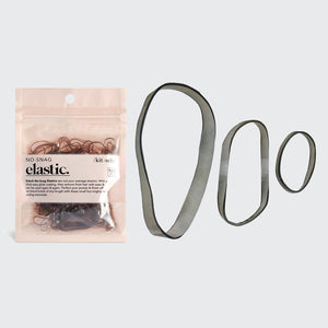 No-Snag Brown Elastics 100pc Set