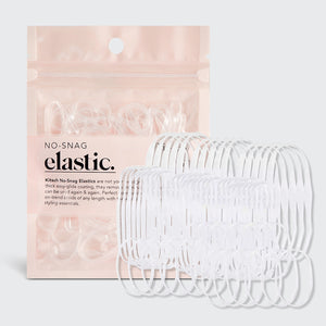 No-Snag Clear Elastics 100pc Set