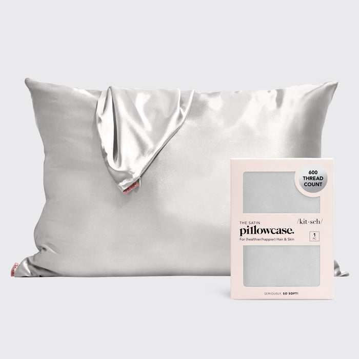 Satin Pillowcase - Silver