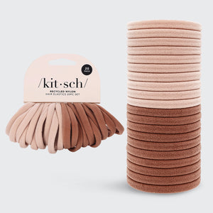 Blush Elastic Hair Ties 20pc Set