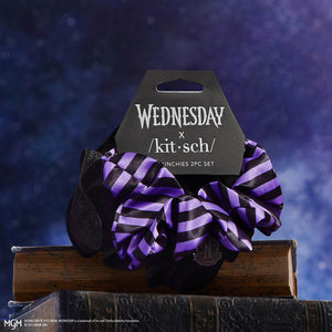 Wednesday x Kitsch Nevermore Scrunchie Set