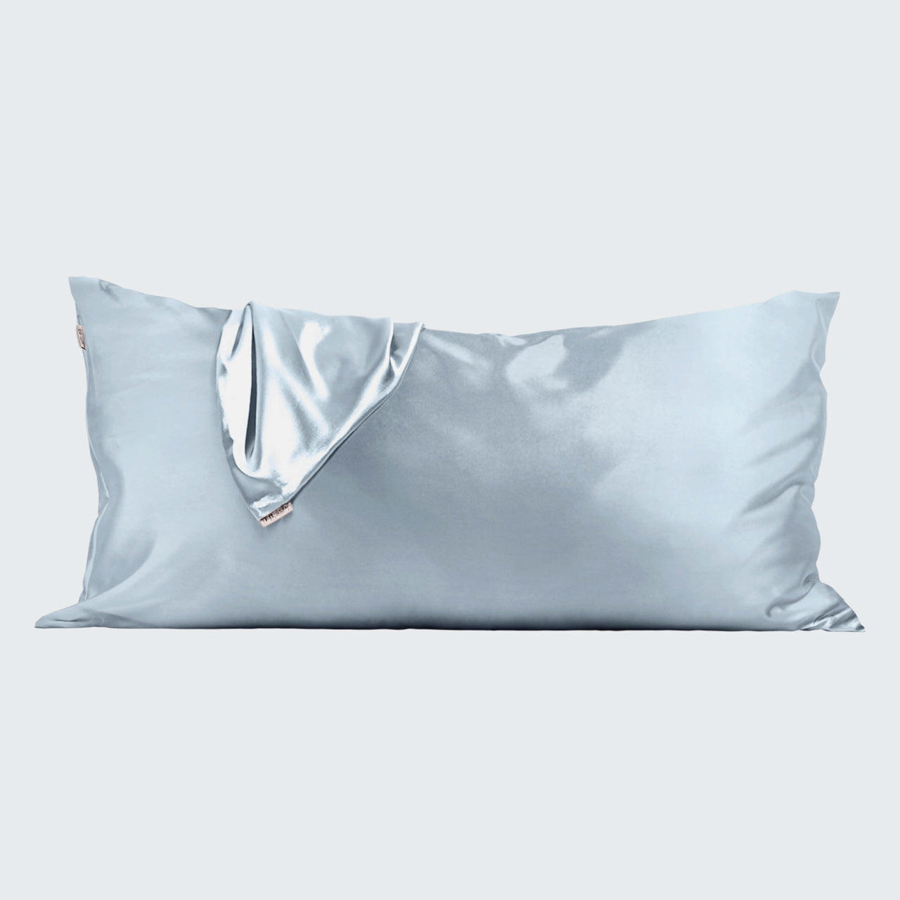 Haze Blue Satin King Pillowcase