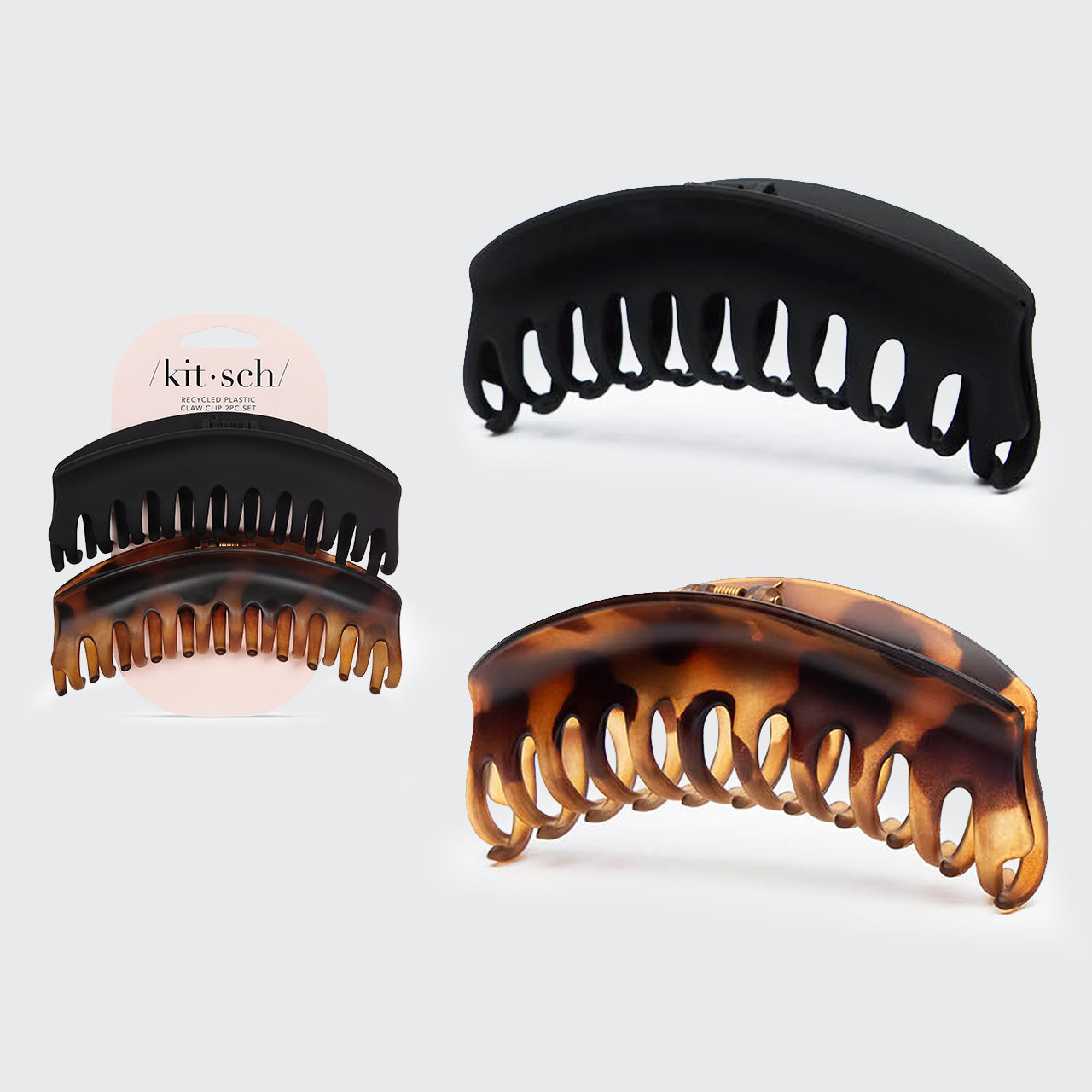 Large Dome Claw Clips 2pc Set