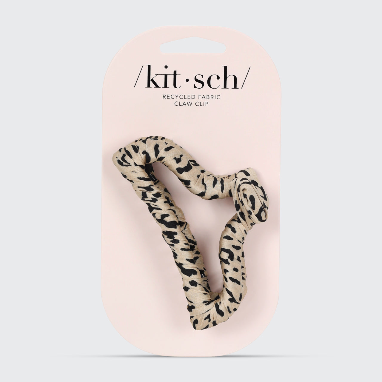 Satin Wrapped Claw Clip - Leopard