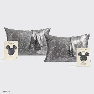 Kitsch x Mickey and Minnie Pillowcase Bundle - Charcoal