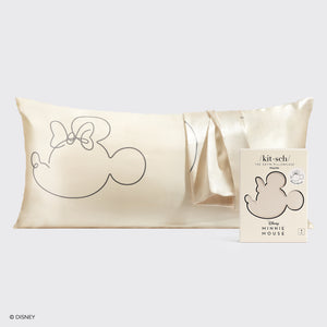 Kitsch x Mickey and Minnie Satin King Pillowcase - Mrs. Mouse