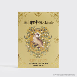 Kitsch x Harry Potter Satin Pillowcase - Hufflepuff