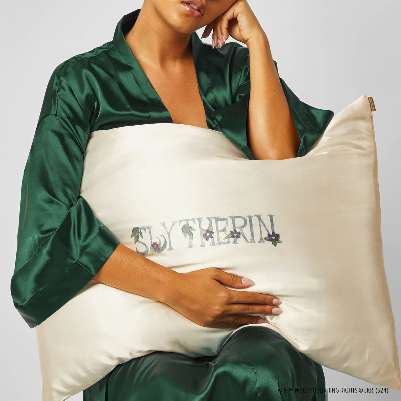 Kitsch x Harry Potter Satin Pillowcase - Slytherin