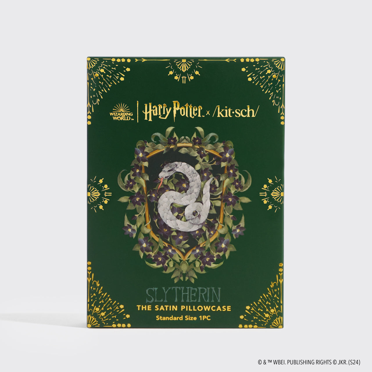 Kitsch x Harry Potter Satin Pillowcase - Slytherin