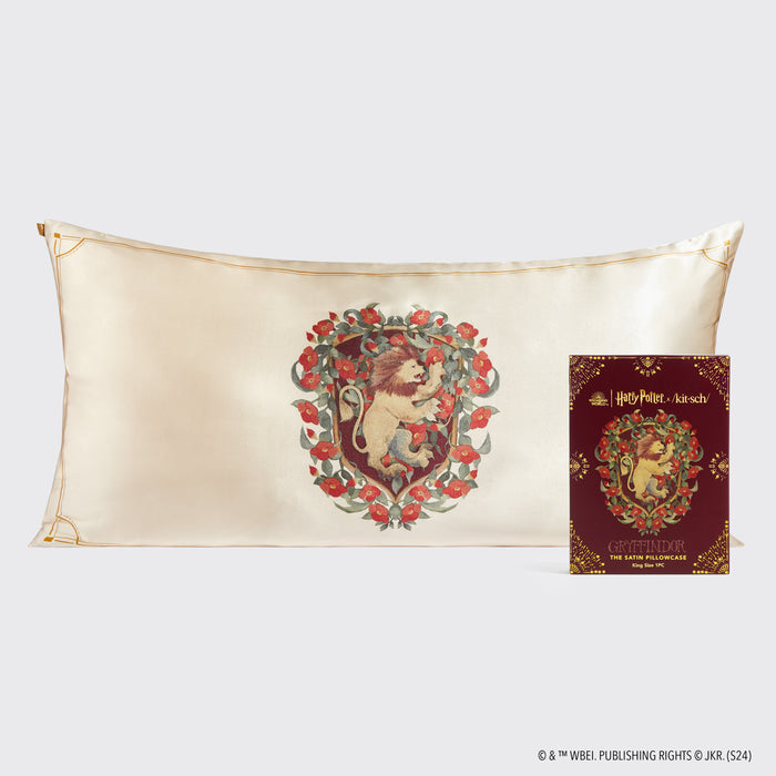 Kitsch x Harry Potter Satin Pillowcase King - Gryffindor