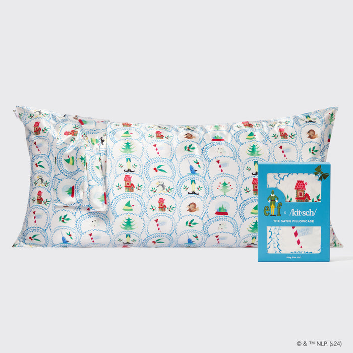 Kitsch x elf Satin King Pillowcase - North Pole