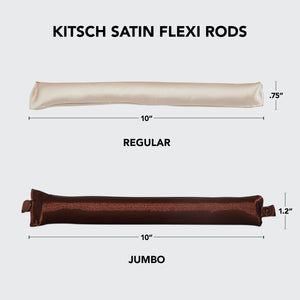 Rosewood Satin Jumbo Flexi Rods 4pc Set