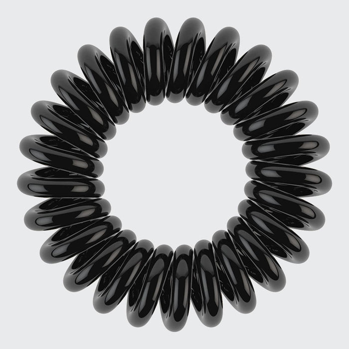 Spiral Hair Ties 8 Pack - Black